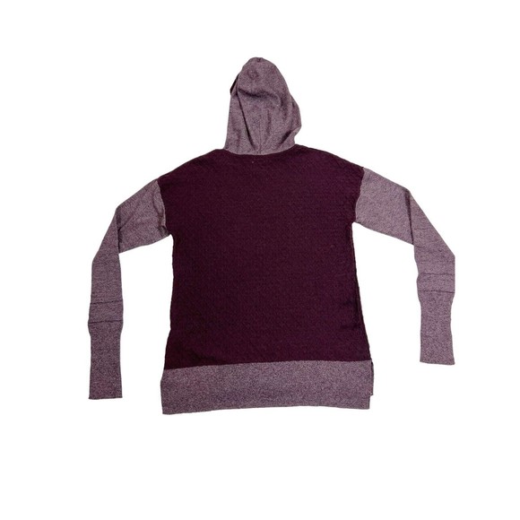 SmartWool Women's Shadow Pine Hoodie Sweater Wool Blend Sz S Eggplant Textured - Picture 6 of 12